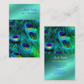 Pfauenfeder Visitenkarte (Vorne/Hinten)