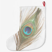 Pfauenfeder zweiseitig großer weihnachtsstrumpf (Rückseite)