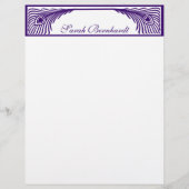 Pfauenfederborder individuell anpassbar (Vorderseite)