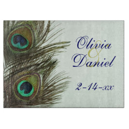 Pfauenfederbräune und -baumabteilung schneidebrett