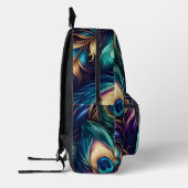 Pfauenfederdesign einzigartig bedruckter rucksack (Links)