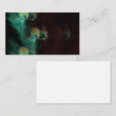 Pfauenfederfedern abstrakte Visitenkarten Visitenkarte (Vorne/Hinten)