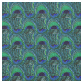 Pfauenfedergewebe - grün, Aquamarin, blau, Marine Stoff