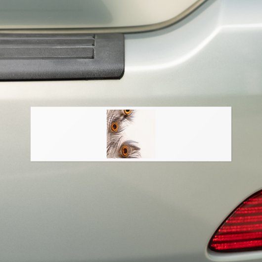 Pfauenfederhalter Autoaufkleber (Auf Auto)