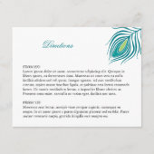 Pfauenfederhalter Begleitkarte (Vorderseite)