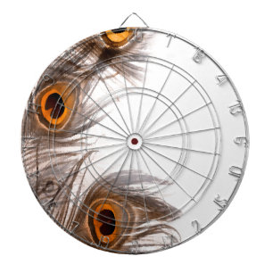 Pfauenfederhalter Dartscheibe