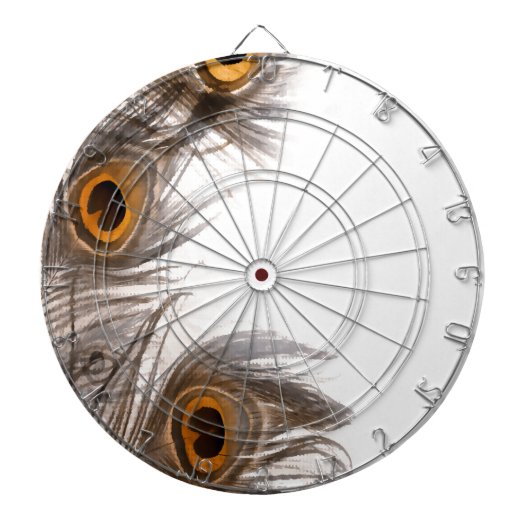Pfauenfederhalter Dartscheibe (vorne)
