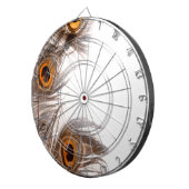 Pfauenfederhalter Dartscheibe (Vorderseite rechts)