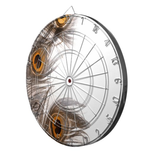 Pfauenfederhalter Dartscheibe (Vorderseite rechts)