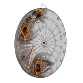 Pfauenfederhalter Dartscheibe (Vorderseite Links)