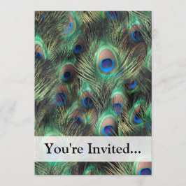 Pfauenfederhalter Einladung