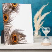 Pfauenfederhalter Fotoplatte (Seite)