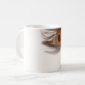 Pfauenfederhalter Kaffeetasse (Vorderseite Links)