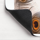Pfauenfederhalter Mousepad (Ecke)