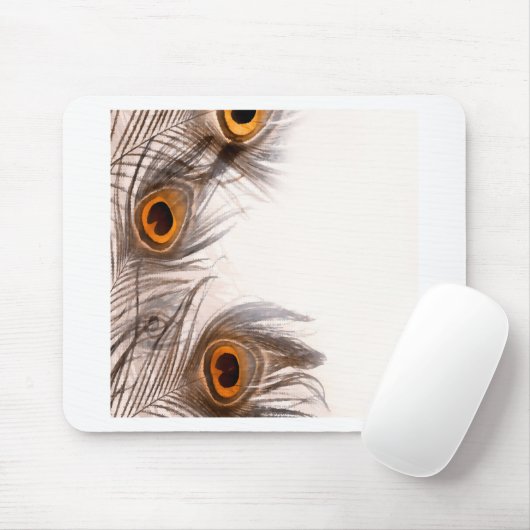 Pfauenfederhalter Mousepad (Mit Mouse)