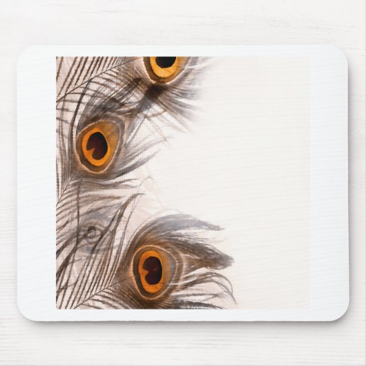 Pfauenfederhalter Mousepad (Vorne)