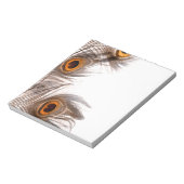 Pfauenfederhalter Notizblock (Rotiert)