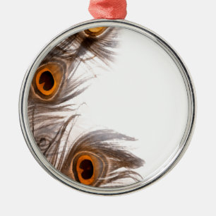 Pfauenfederhalter Ornament Aus Metall