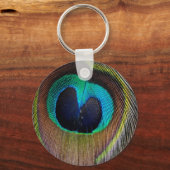 Pfauenfederhalter Schlüsselanhänger (Vorderseite)