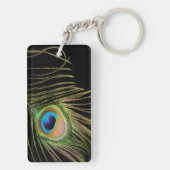 Pfauenfederhalter Schlüsselanhänger (Rückseite)