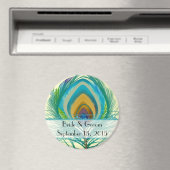 Pfauenfederhalter speichern das Datumsmagazin Magnet (In Situ (Geschirrspüler))