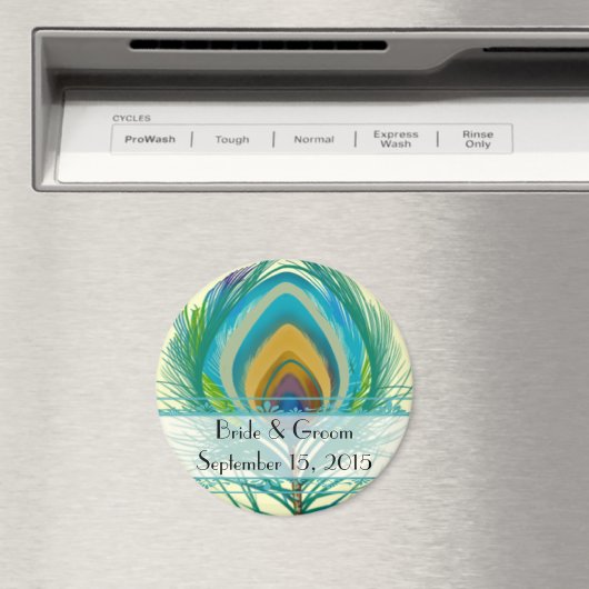 Pfauenfederhalter speichern das Datumsmagazin Magnet (In Situ (Geschirrspüler))