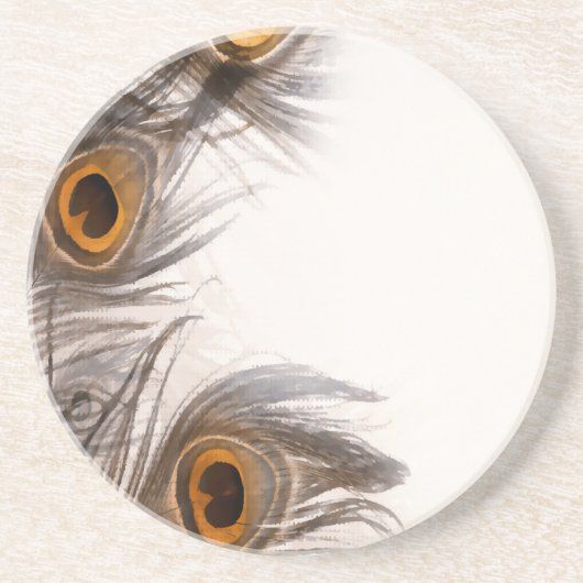 Pfauenfederhalter Untersetzer (Vorne)