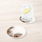 Pfauenfederhalter Untersetzer (Seite)