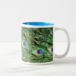 Pfauenfederkaffee oder Teecup Tasse Getränke