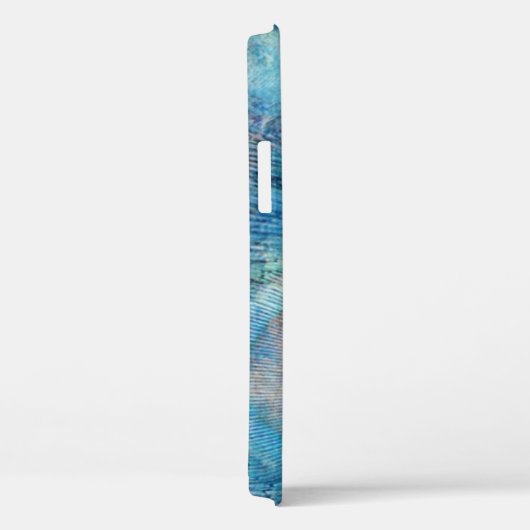 Pfauenfedermarmor blau aquamarin lila Case-Mate iPhone hülle (Rückseite / Rechts)
