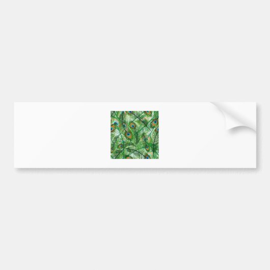 Pfauenfedermuster Autoaufkleber (Vorne)