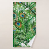 Pfauenfedermuster Badehandtuch (Badehandtuch)