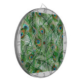 Pfauenfedermuster Dartscheibe (Vorderseite Links)