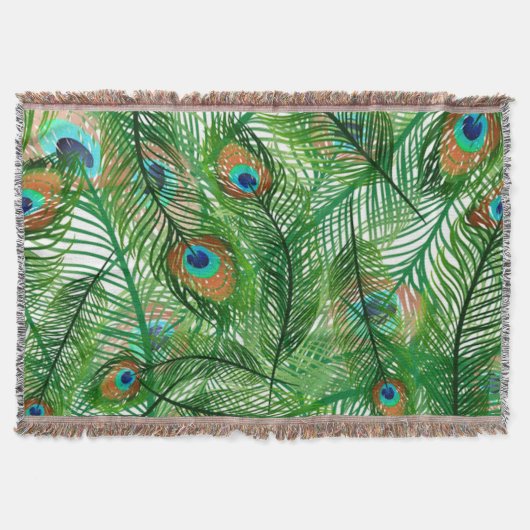 Pfauenfedermuster Decke (Vorderseite)