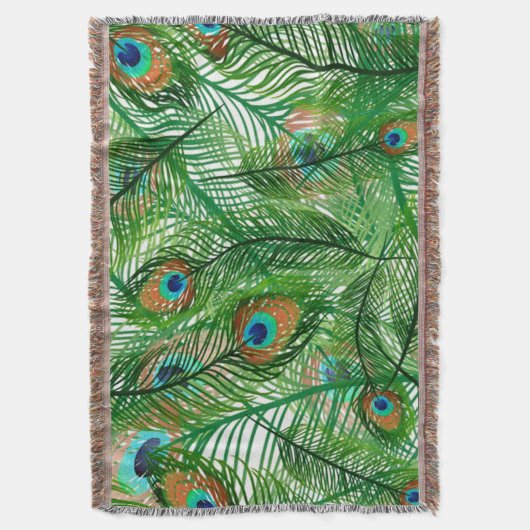 Pfauenfedermuster Decke (Vorderseite Vertikal)