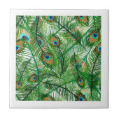 Pfauenfedermuster Fliese (Vorderseite)