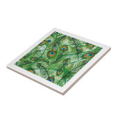 Pfauenfedermuster Fliese (Seite)