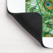 Pfauenfedermuster Mousepad (Ecke)