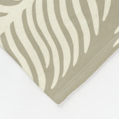 Pfauenfedermuster, Vintager Stil. Fleecedecke (Ecke)