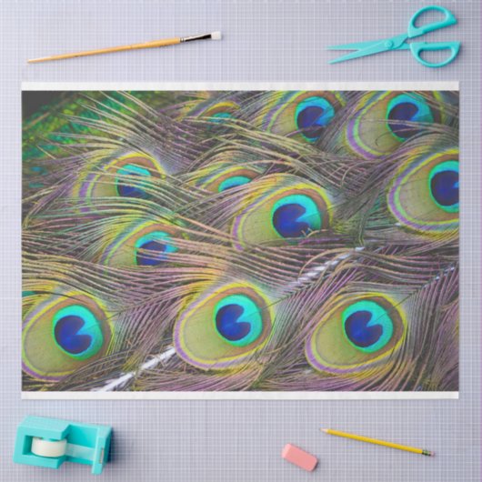 PfauenFedern 1 Dekoupage Tissue Seidenpapier (Basteln)