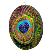 Pfauenfedern Auge für Liebe Dartscheibe (Vorderseite rechts)