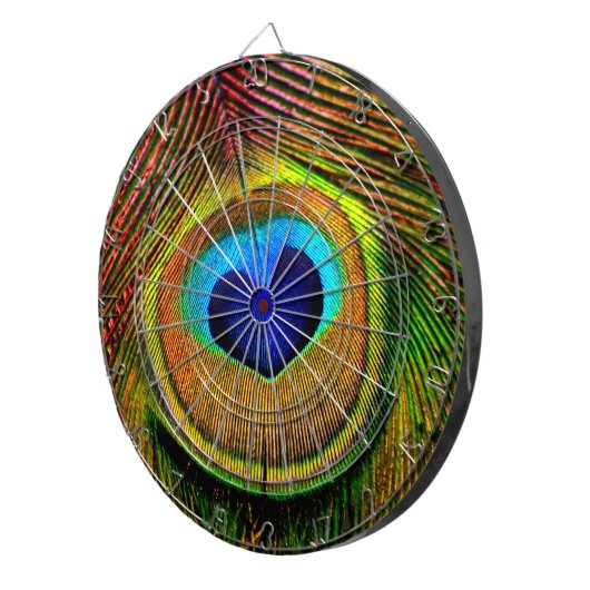 Pfauenfedern Auge für Liebe Dartscheibe (Vorderseite rechts)