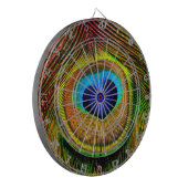 Pfauenfedern Auge für Liebe Dartscheibe (Vorderseite Links)