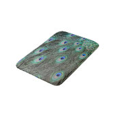 Pfauenfedern Badematte (Schrägansicht)