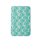 Pfauenfedern Badematte (Vorderseite Vertikal)