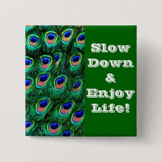 Pfauenfedern_ Button (Vorderseite)