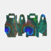 Pfauenfedern Etching Style Geschenkschachtel (Ungefaltet)