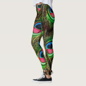 Pfauenfedern fallen leggings (Links)