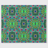 Pfauenfedern Galore... Geschenkpapier (Flach)