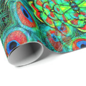 Pfauenfedern Galore... Geschenkpapier (Rolleneckpunkt)